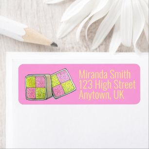 British Battenberg Marzipan Sponge Cake UK Food Etiket
