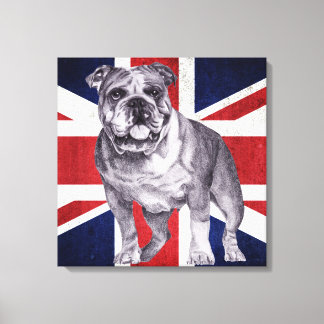 British Bulldog - Engels Bulldog Canvas Afdruk