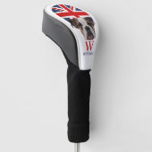 BRITISH BULLDOG Monogram Golf Head Hoesje Golfheadcover (Schuin)