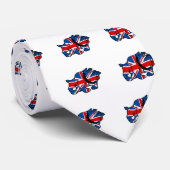 British Bulldog patriotic British Stropdas (Opgerold)