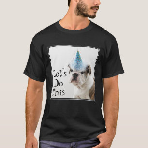 British Bulldog Puppy die een Pet van een partij b T-shirt