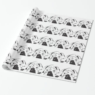 British Bulldog Stencil Cadeaupapier