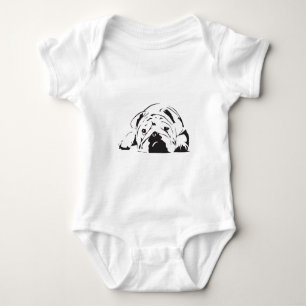 British Bulldog Stencil Romper