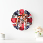 British Bulldog Wall Clock Grote Klok (Huis)