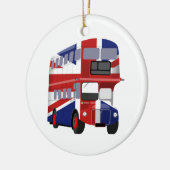 British Bus Keramisch Ornament (Links)