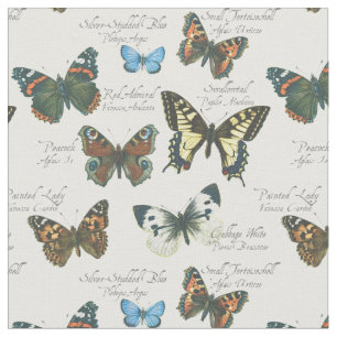 British Butterflies Fabric Stof