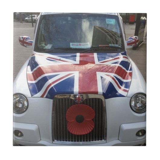 British Cab Tegeltje (Voorkant)