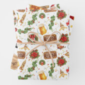British Christmas Wrapping Paper Santa Claus (In situ)