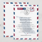 British Columbia Airmail huwelijksuitnodiging Kaart (Voorkant / Achterkant)