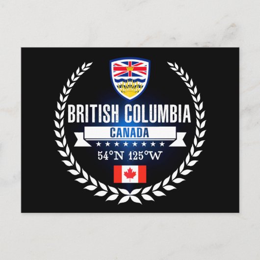 British Columbia Briefkaart (Voorkant)