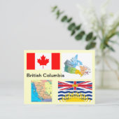 British Columbia Canada Briefkaart (Staand voorkant)