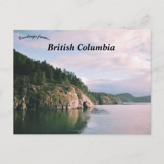 British Columbia Canada Landscape Briefkaart (Voorkant)