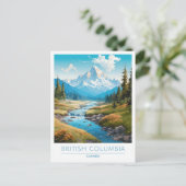 British Columbia Canada Vintage Travel Briefkaart (Staand voorkant)