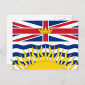 British Columbia Flag Briefkaart (Voorkant / Achterkant)