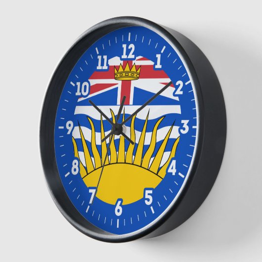 British Columbia Flag grafische wijzerplaat (Hoek)