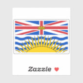 British Columbia Flag Graphic Sticker (Vel)