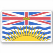 British Columbia Flag Graphic Sticker (Voorkant)