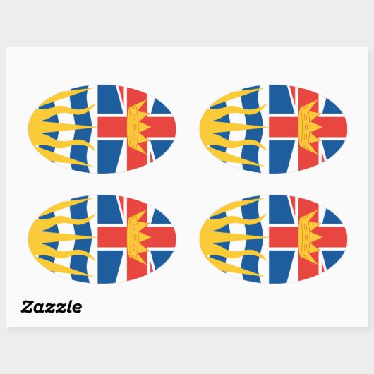 BRITISH COLUMBIA OVALE STICKER (Vel)