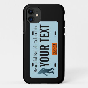 British Columbia Sasquatch License Bord iPhone 11 Hoesje