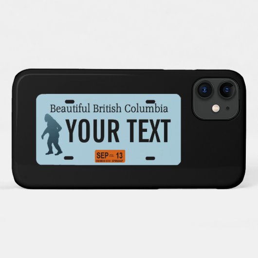 British Columbia Sasquatch License Bord Case-Mate iPhone Case (Achterkant (horizontaal))