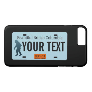 British Columbia Sasquatch License Bord iPhone 8 Plus / 7 Plus Hoesje