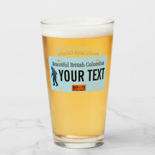 British Columbia Sasquatch License Bord Glas