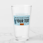 British Columbia Sasquatch License Bord Glas (Voorkant)