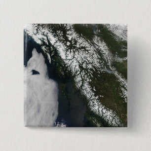 British Columbia Vierkante Button 5,1 Cm