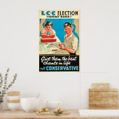 British Conservative Party Election Poster Give (Cuisine)