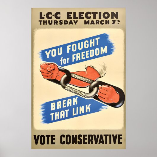 British Conservative Party Poster Socialist (Devant)
