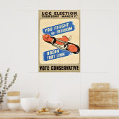 British Conservative Party Poster Socialist (Cuisine)