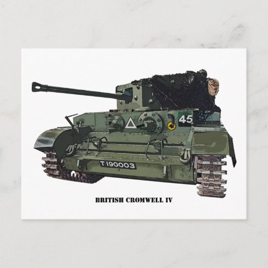 British Cromwell IV Tank Briefkaart (Voorkant)