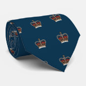 British Crown Royal Blue Stropdas (Opgerold)