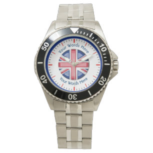 British Custom Classic Stainless Steel Watch Horloge