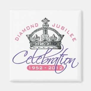 British Diamond Jubilee - Royal Souvenir Magneet