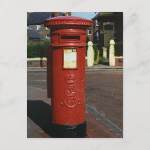 British Edward VII Pillar Box Briefkaart