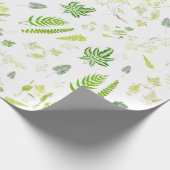 British Ferns in Victorian Drawings Wrapping Paper Cadeaupapier (Hoek)