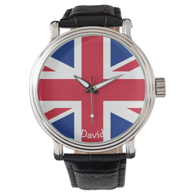 British Flag-afbeelding Horloge (Voorkant)