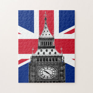 British Flag & Big Ben - Londen, Verenigd Koninkri Legpuzzel