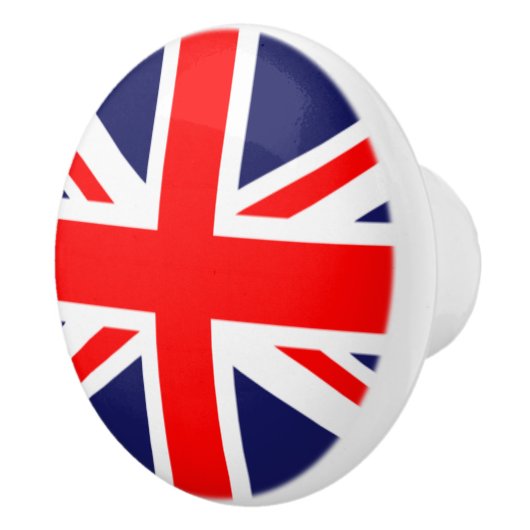 British Flag Ceramic Cabinet Knob Keramische Knop (Rechts)