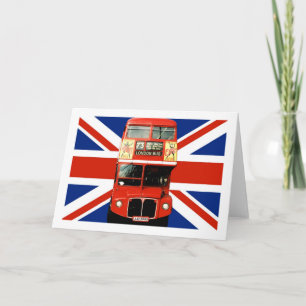 British Flag en London Bus Kaart