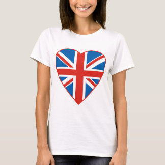 British Flag Heart T-shirt