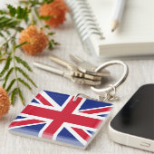 British Flag Key Ring Sleutelhanger (Voorkant Rechts)