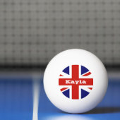 British Flag Personalized Ping Pong Ball (Net)