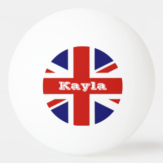 British Flag Personalized Ping Pong Ball