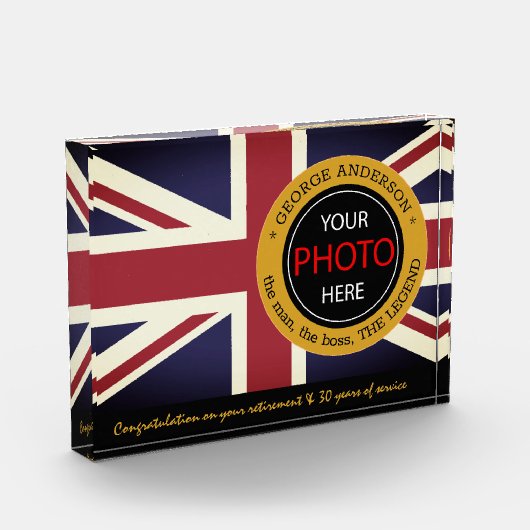 British Flag Photo Block & United Kindom, naam Ver Fotoblokken (Links)