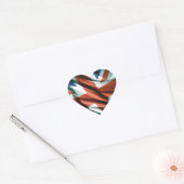 British Flag Pop Art Hart Sticker (Envelop)