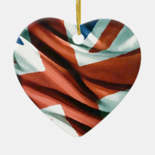 British Flag Pop Art Keramisch Ornament