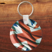 British Flag Pop Art Sleutelhanger (Voorkant)