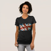 British Flag Pop Art T-shirt (Voorkant volledig)